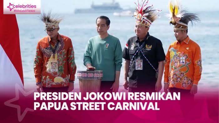 Presiden Jokowi Resmikan Papua Street Carnival, Buktikan Kemajuan Industri Kreatif dari Indonesia Ti
